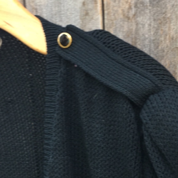 Vintage St. John Santana Knit Open Cardigan Black - Picture 5 of 10